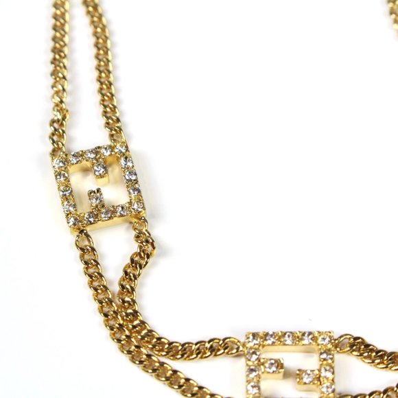 Fendi Gold Crystal Rare Bracelet - Picture 4 of 10
